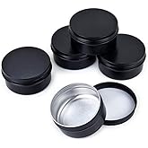 UCHU 6 Pieces 200 L Etal Tin Canisters, Aluiniu Epty Containers