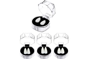 beseloa 4 Paar Halloween Vampir Zähne, 4 Größen Gebiss Zombie Gebiss Fangs Gefälschte Zähne Cosplay für Cosplay Party Requisiten Maskerade Party Halloween Party Fangs