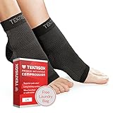 Premium Pain Relief Compression Socks for Plantar Fasciitis / Arthritis in Feet / Painful Heels - Foot Support Sleeves - Four Colours Unisex - Men and Women (Black L/XL)