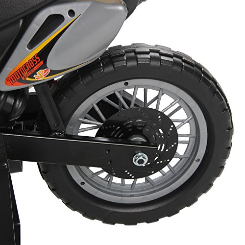 Homcom® Kinderauto Kinderwagen Elektroauto Kinderfahrzeug Kindermotorrad Quad Elektroquad Kinderquad Elektromotorrad (Motorrad/gelb)