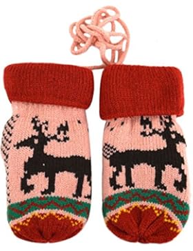 La Haute Kinder Winter Warm Handschuhe Gestrickter Thermo-Handschuhe Christmas Gifts