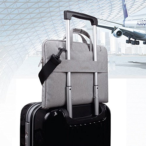 VANWALK 13 3-Zoll-Laptop Staubdicht Waterproof Oxford Aktentasche Schultertasche Tasche H  lle Laptop Tablet Notebook Macbook Pro Air  13 3 Zoll  grau