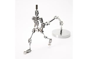 CTDWNT Kits de armadura de stop motion de bricolaje, figura de marioneta de metal para creación de diseño de personajes, aparejo y bobinador de animación Stop Motion, lapso de tiempo, fotografía de