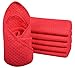 Sinland Microfibre Waffle Weave Dish Cloths Dishcloths Washcloths Facial Cloths 33x33cm Pack of 6 Amaranth
