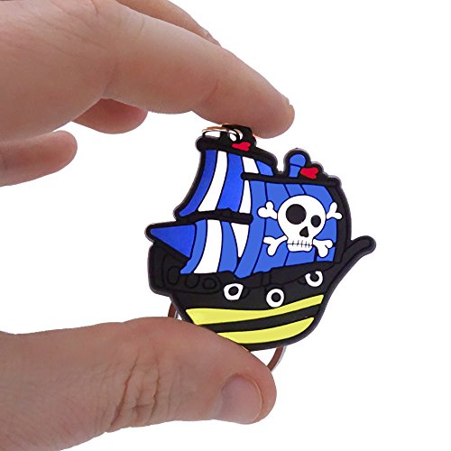German Trendseller® – 6 x Piraten – Party – Anhänger ┃ Kindergeburtstag ┃ Mitgebsel ┃ Piraten Party ┃ 6 Stück - 2