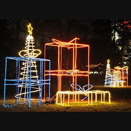 ECD Germany 10m LED Lichterschlauch Grün 529 Lumen AC Stromverbrauch ca. 1.1W/Meter 10.5 mm Durchmesser IP44 Schutzklasse 360° Ausstrahlungswinkel 36 LED Lampen/Meter nicht Dimmbar - 5