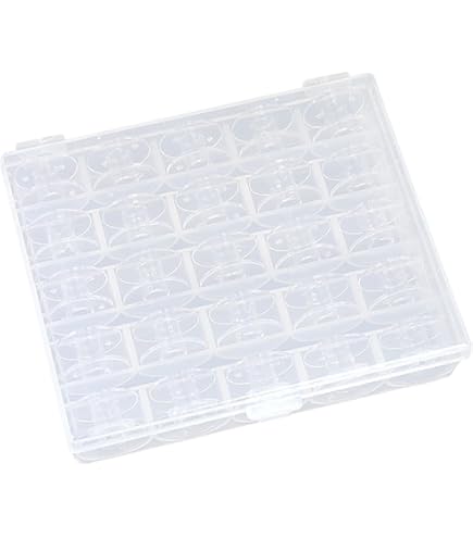 50 Bobine Per Macchina Da Cucire In Plastica Trasparente – Classe 15, Taglia A, Compatibili Con Brother, Singer, Janome, In 2 Scatole - 5