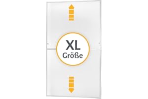 empasa Insektenschutz Fliegengitter für bodentiefe Fenster MASTER SLIM XL extra groß mit Alurahmen individuell kürzbarer Selbstbausatz in weiß, braun oder anthrazit, 130 x 220 cm