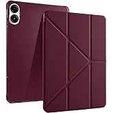 Coverzone Honor Pad X9 ile uyumlu Kılıfı Kalem Koyma B&ouml;lmeli, Standlı, Uyku Modlu, Şeffaf Arka Y&uuml;zeyli, Silikon ve Suni Deri 
