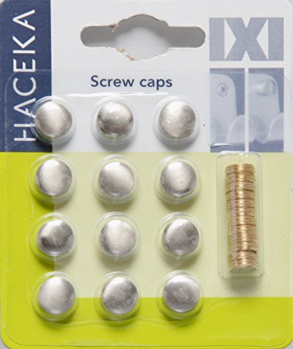 HACEKA IXI Schraubenabdeckung, 12 Stk., Edelstahl, gebürstet, 1129136 - 2