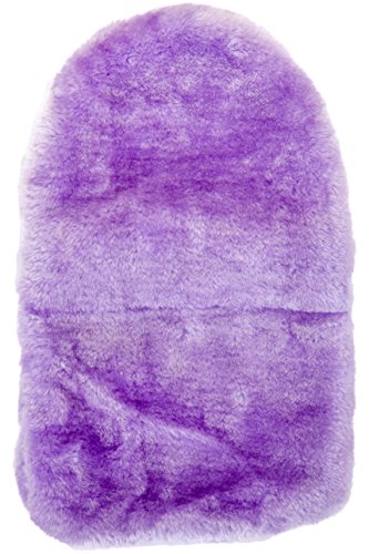 Large Hot Water Bottle with lilac purple Fabulous Soft Luxurious Cosy Faux Fur Cover