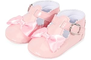 LACOFIA Scarpe Bowknot Primi Passi per Bambina Ballerine Neonata con Suola Morbida Antiscivolo