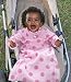 POP-ON Baby / Toddler Blanket with Sleeves for Buggy Pushchairs Car Seats PINK DOTTY