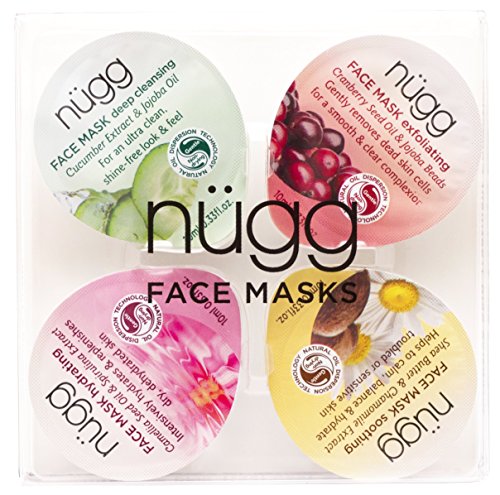 Nugg Beauty Face Mask 4 Pack - Soothe, Exfoliate, Hydrate, and Cleanse