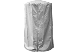 EASYBYMALL Funda para Calentador de Patio, Cubierta de Exterior, Tela Oxford, Protector de Jardín Resistente Con Bolsa de Almacenamiento, 61 x 96,5 cm, 190T (Gris)