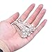 eBoot 20 Pack Pearl Flower Rhinestone Hair Pins Wedding Bridal Clips, White