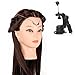 BEAUTY STAR® Professional 20" 40% Real Hair Hairdressing Equipment Styling Head Doll Mannequin Training Head Tools Braiding Cutting Student Practice Model with Clamp