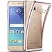 Price comparison product image Smartlegend Samsung J5 2016 Silicone Case ,Galaxy SM-J510 Clear Cover , Samsung Galaxy J5 2016 Soft Shock Absorb Clear Back Panel Flexible Crystal Metal Electroplating Technology Gel TPU Rubber Transparent Back Cover Ultra Thin Shockproof Anti Slip Smartphone Case -Rose Gold - Samsung Galaxy J5 2016