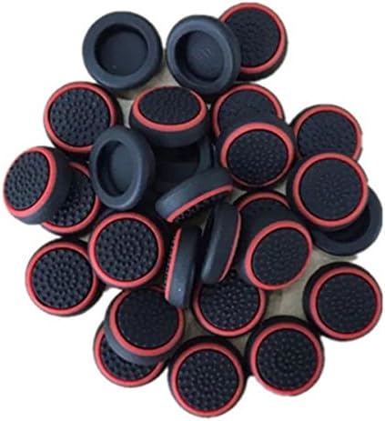 5 Pairs/10 PCS Replacement Silicone Analog Controller Joystick Thumb Stick Grips Caps Cover for PS4 PS3 PS2 Xbox One/360 Game Controller-Red