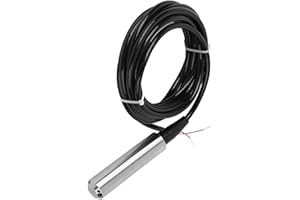 HILILAND Füllstandssensor TL-136 IP68 Wasserdichter 12-32VDC Wasserstandsmelder Sensor 4-20mA Signalausgang Wasserstandschalter(0-2m)