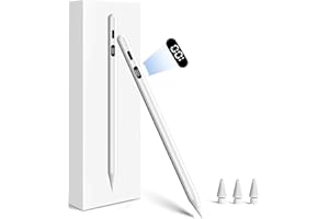 KOKABI Rysik do iPada (2025-2018): rysik do iPada z wyświetlaczem LED i wydajnością szybkiego ładowania USB-C - Palm Rejection & Tilt Sensitivity - Stylus Pen do i-Pad 6-9 Gen - Pro 11"/12,9" - Air 3/4/5