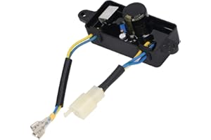 SEAFRONT Regulador de Voltaje Automático de 2,5 KW Regulador de Voltaje del Generador AVR Regulador de Voltaje del Motor de Gasolina Monofásico de 6 Cables para Generador de 1‑2,5 KW 220 μF