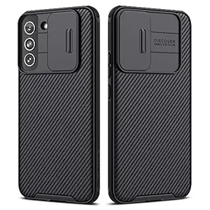 Samsung Galaxy S22 Case with Camera Cover, Nillkin CamShield Pro Case with Slide Camera Protection, Slim Fit Thin Shockproof Cover for Galaxy S22 / S22 5G 2022, Black