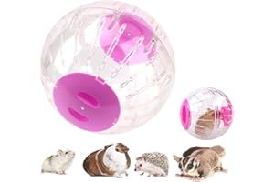 CICIXIXI Palla per Criceto 18,5 cm, Esecuzione Ruota del Criceto Piccolo Animale Domestico Plastico e Carino Sfera di Esercitazione di Seta Dorato Shin Tzu Orso Ruota di Jogging Giocattolo