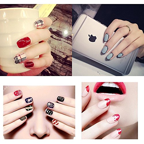 makartt 500pcs clear color and less nail tips uv gel false nails acrylic helped cover - 5