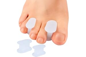Sumiwish Entretoise d'orteil à bride, paquet de 12 correcteurs d'oignons (taille mixte), séparateurs d'orteils en silicone pour lutter contre les oignons, orteils qui se chevauchent