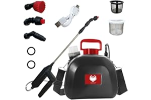 PHOENIX - Pulvérisateur Electrique Easy Sprayer 5L – Pulverisateur de Jardin à Batterie Rechargeable avec 3h d’Autonomie, Pulverisateur avec Triple Buses (Cône, Éventail, Jet Douche), Léger, Robuste,
