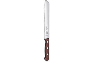 Victorinox Wood Couteau à Pain avec Coffret Cadeau, Bois D'Érable Modifié, Tranchant Denté, 21cm