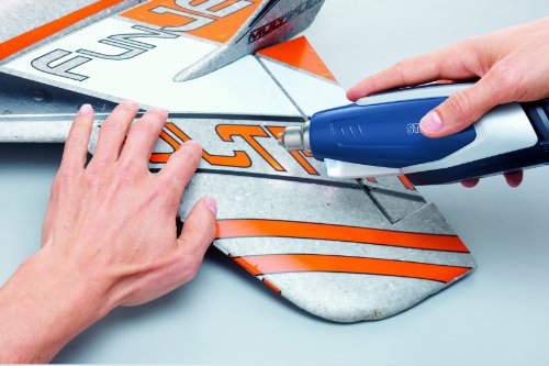 Steinel Kompakt Heißluftgebläse HL Stick, Heißluftfön mit integriertem LED-Arbeitslicht und sicherer Standfläche, 350 Watt, 400° bis 500° C, Heißluftpistole für Bastler und Modellbauer, 004019 - 12