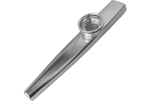 EAPEY Unikalny pakiet z 3 srebrnymi membranami Kazoo Instrument ze stopu aluminium Cazoo dla dzieci prezent z instrumentalnym akompaniamentem