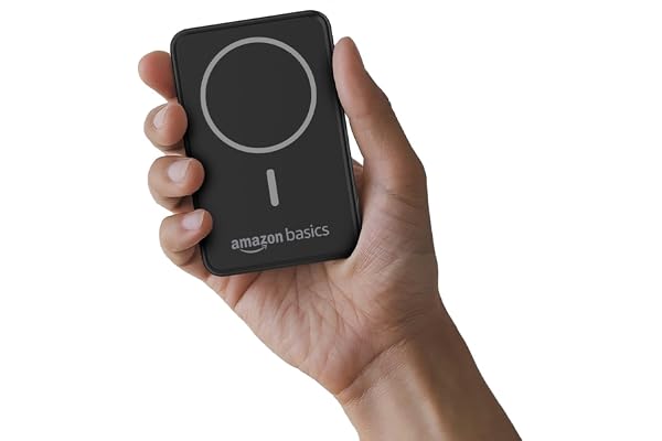Amazon Basics 10000mAh 20W Fast Charging Power Bank and 15W Wireless Output Type C Power Delivery (Input & Output) Quick Charge Two Way Fast Charge Made in India (Black)