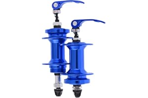 FLAMEER Bicycle Hub Set - 36 Holes MTB Road Bike Disc Brake Hub Set,Bearings Front & Rear Hubs for 5/6/7/8 Speed - Blue