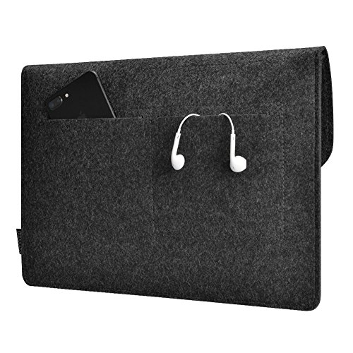 dodocool 12 Zoll Macbook Retina Laptop-Tasche  Filz Sleeve H  lle Laptop Sleeve Case f  r Samsung Galaxy TabPro S   9 7 Zoll iPad Pro  dunkel grau 