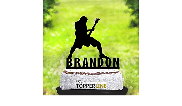 Metallica Decoration De Gateau D Anniversaire En Forme De Guitare Pour Musicien Basse Electrique Groupe De Guitare Joueur De Musique Amazon Fr Cuisine Et Maison