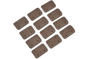 SBGJMY 12-Pack Type 2 Protecteur de Protège-Mains Panneau de Protection de Rail en Caoutchouc pour Système de Protège-Mains sur Rail Mlok