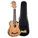 Produktbild Mugig Ukulele Sopran Einzelwinkel Cutaway Roseholz mit 4 Saiten und Tasche (Sopran 21inch)
