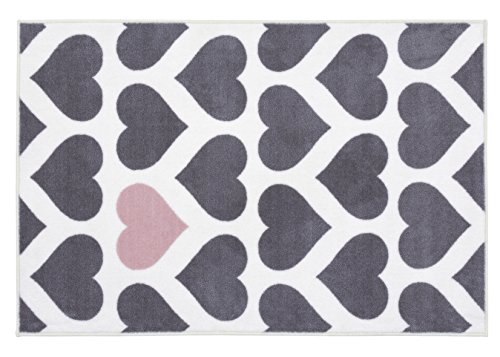 Kit for Kids Nursery Mink Rug (Grey/Pink)