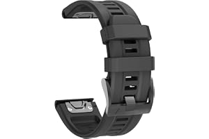 ISABAKE Klockarmband för Fenix 7/Fenix 6/Fenix 5/Forerunner 935/Forerunner 945/Quatix 5-22mm QuickFit Silikon Ersättningsarmband
