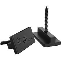 100 Terrassenclips Mit Schrauben – Edelstahl, Versteckte Abstandshalter, Für WPC/BPC Dielen, #A 6 Sporen