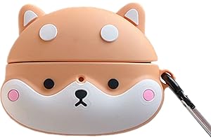 eglixu Etui na słuchawki do Xiaomi Redmi Buds3 lite, uroczy kreskówkowy Shiba Inu silikonowy bezprzewodowy zestaw słuchawkowy osłona do Redmi Buds 3 lite z haczykiem