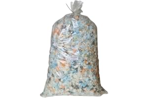 SCM Créations Sac de Flocons de Mousse 50 litres | Rembourrage Coussins, Poufs, Peluche Crochet canapé Artisanat Couture | garnissage Haute qualité