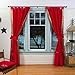 Produktbild Indo Fire Brick Tab Top Sari Sheer Curtain (43 in. x 84 in.) with matching tieback by Indian Selections