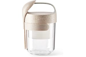 Lékué 0 Jar To Go 400 ml Organic, Beis, 400 ml