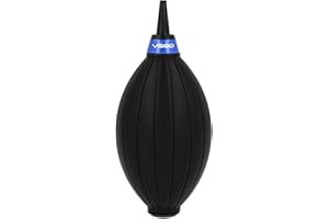 INDOVIS Mini Profi Blasebalg | EXTRA STARK Air Blower | Klein und praktisch | Schickes schwarzes Design geeignet für Kamera, Objektive, Sensor, Tastatur, Smartphone