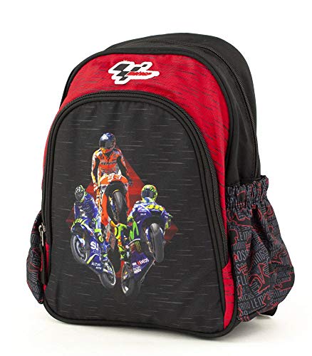 MotoGP Schulrucksack/Backpack mit 2 Reißverschlussfächern 18MGP-903-RD Mochila Escolar 35 Centimeters (Red, Black)