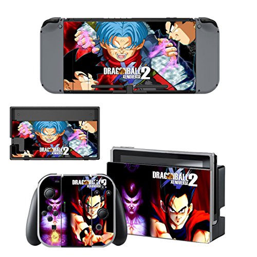 Preisvergleich Produktbild Nintendo Switch + Controller Aufkleber Schutzfolien Set - Dragonball / Switch